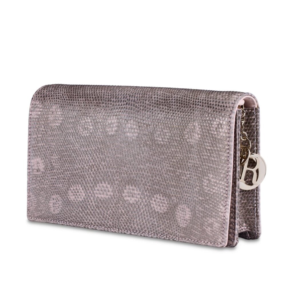DIOR lizard AN IRIDESCENT CHAIN CLUTCH - Picture 4 of 7
